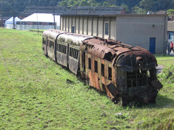 Trem antigo abandonado
